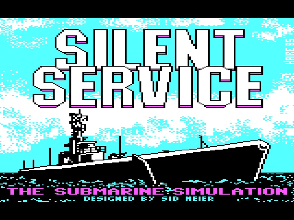 Title Screen of Silent Service for DOS